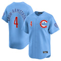 Tlead C.Cubs #4 Pete Crow-Armstrong Player Light Blue Limited Home Stitched Jerseys