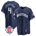 Tlead C.Cubs #4 Pete Crow-Armstrong Player Navy 150th Anniversary City Connect Home Game Stitched Jerseys