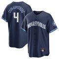 Tlead C.Cubs #4 Pete Crow-Armstrong Player Navy City Connect Home Game Stitched Jerseys