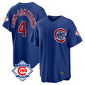 Tlead C.Cubs #4 Pete Crow-Armstrong Player Royal 150th Anniversary Home Game Stitched Jerseys