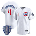 Tlead C.Cubs #4 Pete Crow-Armstrong Player White Vapor Premier Limited Home Stitched Jerseys