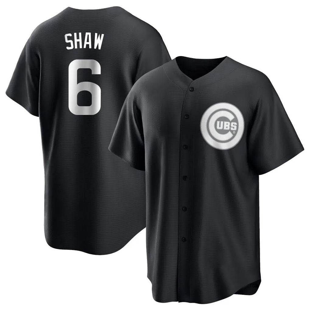 Tlead C.Cubs #6 Matt Shaw Player Black Game Stitched Jerseys