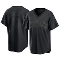 Tlead C.Cubs #6 Matt Shaw Player Black T-shirt Home Game Stitched Jerseys