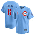 Tlead C.Cubs #6 Matt Shaw Player Light Blue Limited Home Stitched Jerseys