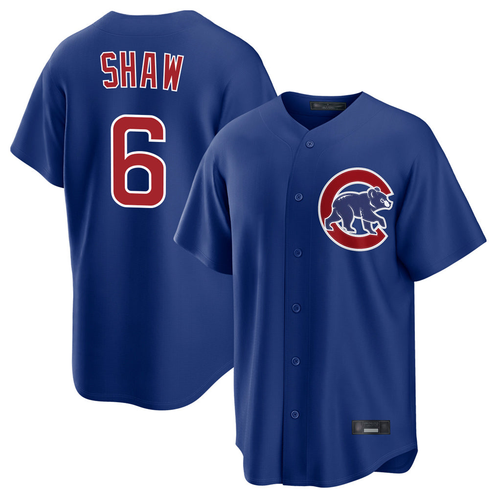 Tlead C.Cubs #6 Matt Shaw Player Royal Home Game Stitched Jerseys