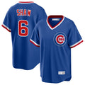 Tlead C.Cubs #6 Matt Shaw Player Royal T-shirt Cooperstown Collection Limited Stitched Jerseys