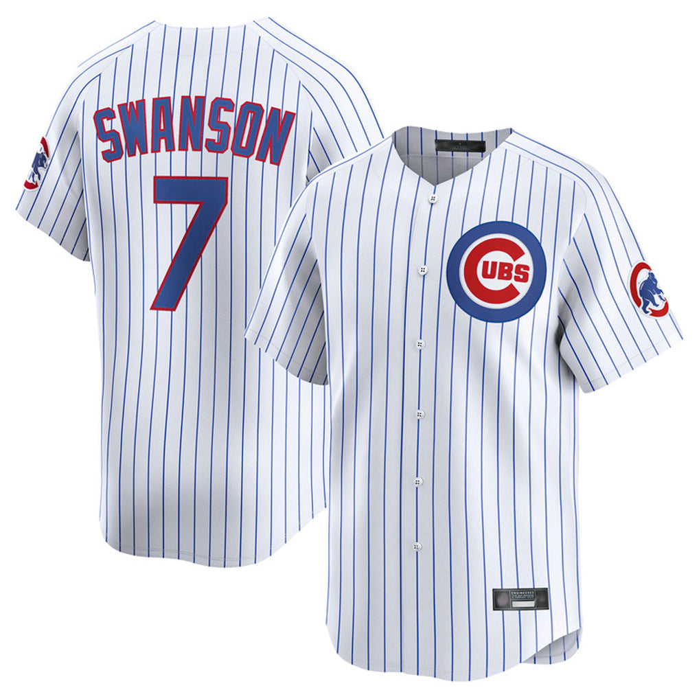 Tlead C.Cubs #7 Dansby Swanson Player Black Fashion Out 150th Anniversary Game Stitched Jerseys