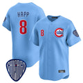Tlead C.Cubs #8 Ian Happ Player Blue Vapor Premier Limited Home Stitched Jerseys