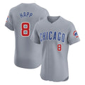 Tlead C.Cubs #8 Ian Happ Player Gray Road Limited Elite Home Stitched Jerseys