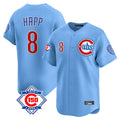 Tlead C.Cubs #8 Ian Happ Player Light Blue 150th Anniversary Limited Home Stitched Jerseys