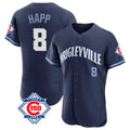 Tlead C.Cubs #8 Ian Happ Player Navy City Connect 150th Anniversary Limited Elite Home Stitched Jerseys