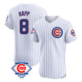 Tlead C.Cubs #8 Ian Happ Player White 150th Anniversary Limited Elite Home Game Stitched Jerseys