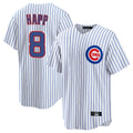 Tlead C.Cubs #8 Ian Happ Player White Game Home Stitched Jerseys