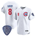 Tlead C.Cubs #8 Ian Happ Player White Vapor Premier Limited Home Stitched Jerseys