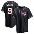 Tlead C.Cubs #9 Miguel Amaya Player Black Fashion Out Game Stitched Jerseys