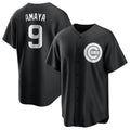 Tlead C.Cubs #9 Miguel Amaya Player Black Game Stitched Jerseys