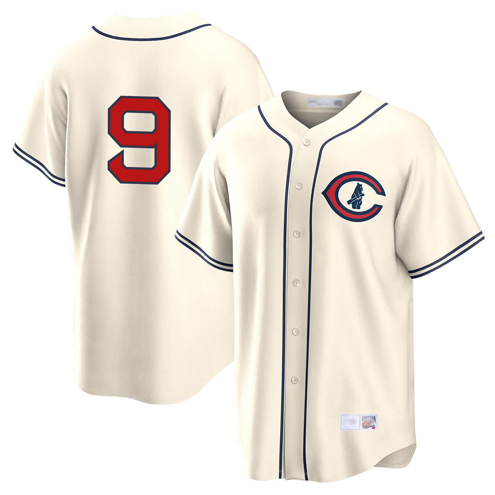 Tlead C.Cubs #9 Miguel Amaya Player Cream Field of Dreams Home Game Stitched Jerseys