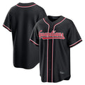 Tlead C.Guardians Black Fashion Out Home Game Blank Player Stitched Jerseys