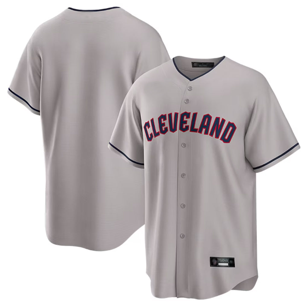Tlead C.Guardians Gray Game Home Blank Player Stitched Jerseys