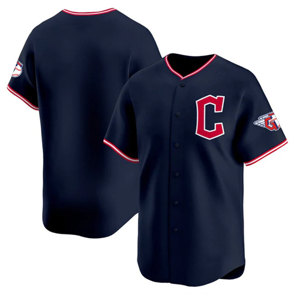Tlead C.Guardians Navy Limited Home Blank Player Stitched Jerseys