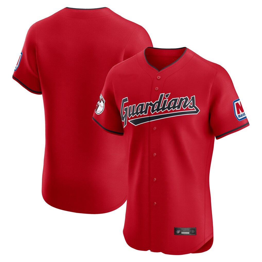 Tlead C.Guardians Red Limited Elite Home Blank Player Stitched Jerseys