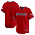 Tlead C.Guardians Red Limited Home Blank Player Stitched Jerseys