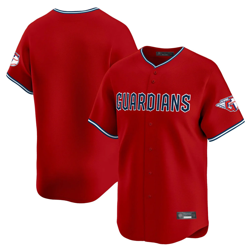 Tlead C.Guardians Red Limited Home Blank Player Stitched Jerseys