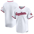 Tlead C.Guardians White Limited Home Blank Player Stitched Jerseys
