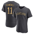 Tlead C.Guardians #11 Jose Ramirez Player Charcoal All-Star Limited Elite Home Stitched Jerseys