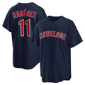 Tlead C.Guardians #11 Jose Ramirez Player Navy Game Home Stitched Jerseys