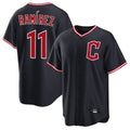 Tlead C.Guardians #11 Jose Ramirez Player Navy Home Game Stitched Jerseys