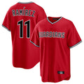 Tlead C.Guardians #11 Jose Ramirez Player Red Home Game Stitched Jerseys