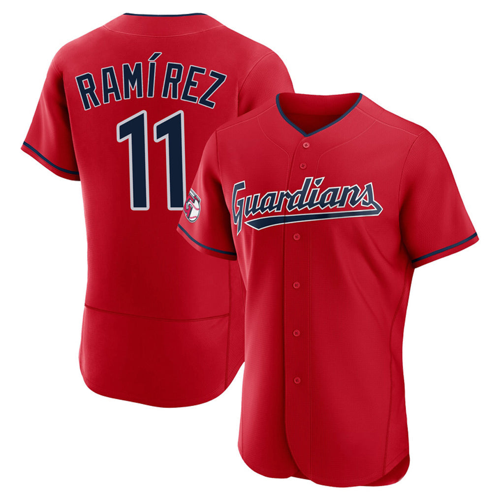 Tlead C.Guardians #11 Jose Ramirez Player Red Limited Elite Home Stitched Jerseys