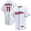 Tlead C.Guardians #11 Jose Ramirez Player White Home Game Stitched Jerseys
