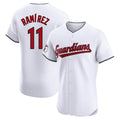 Tlead C.Guardians #11 Jose Ramirez Player White Limited Elite Home Stitched Jerseys