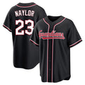 Tlead C.Guardians #23 Bo Naylor Player Black Fashion Out Home Game Stitched Jerseys