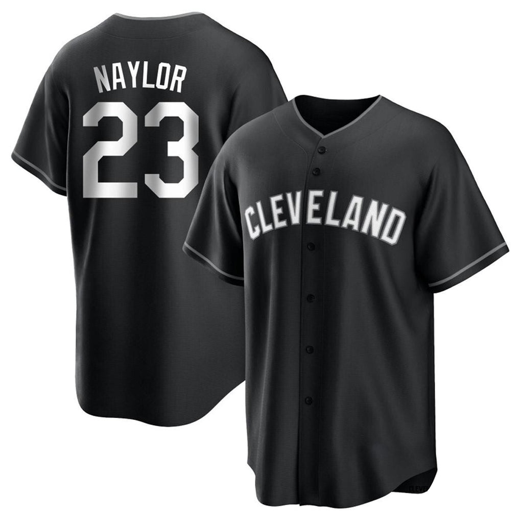 Tlead C.Guardians #23 Bo Naylor Player Black Home Game Stitched Jerseys