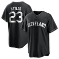 Tlead C.Guardians #23 Bo Naylor Player Black Home Game Stitched Jerseys