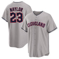 Tlead C.Guardians #23 Bo Naylor Player Gray Game Home Stitched Jerseys