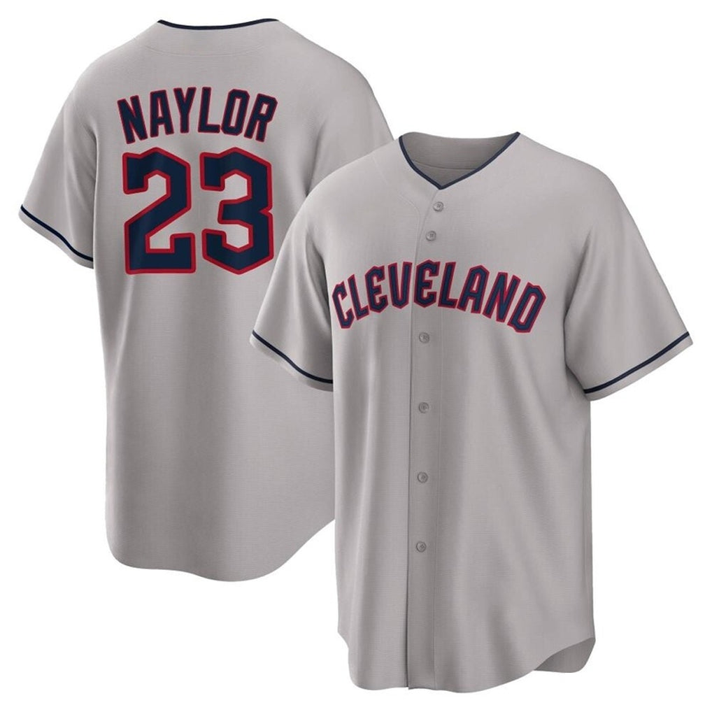 Tlead C.Guardians #23 Bo Naylor Player Gray Game Home Stitched Jerseys