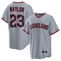 Tlead C.Guardians #23 Bo Naylor Player Gray Home Game Stitched Jerseys