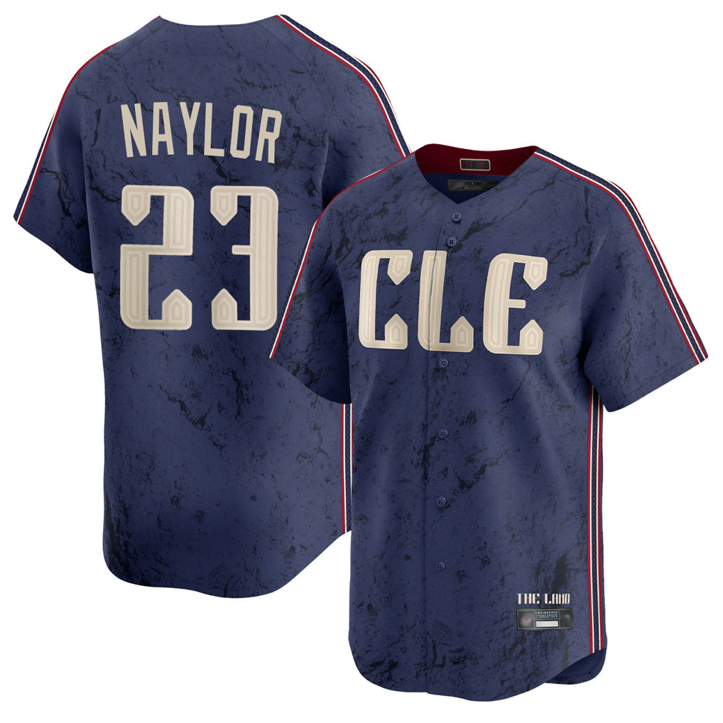 Tlead C.Guardians #23 Bo Naylor Player Navy City Connect Limited Home Stitched Jerseys