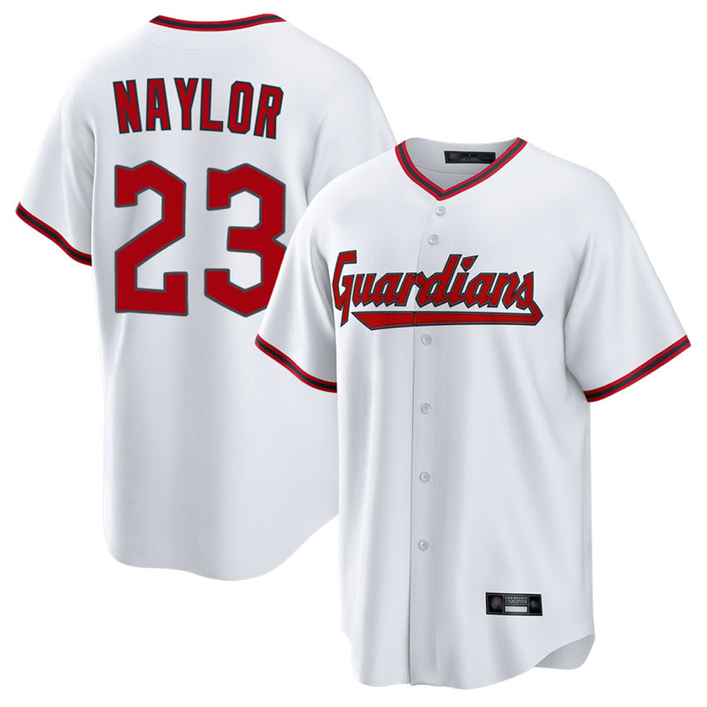 Tlead C.Guardians #23 Bo Naylor Player White Game Home Stitched Jerseys