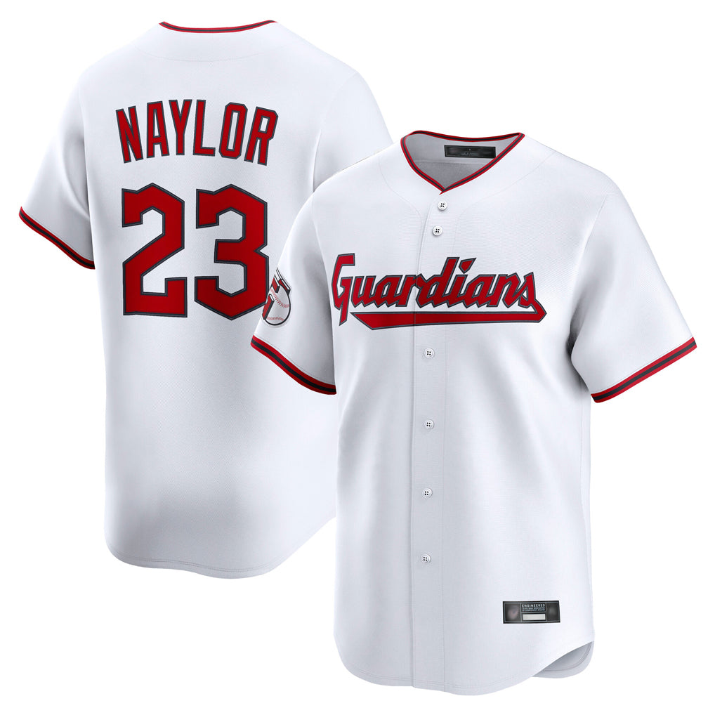 Tlead C.Guardians #23 Bo Naylor Player White Limited Home Game Stitched Jerseys