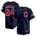 Tlead C.Guardians #24 Triston McKenzie Player Navy Limited Home Stitched Jerseys