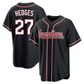 Tlead C.Guardians #27 Austin Hedges Player Black Fashion Out Home Game Stitched Jerseys