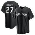 Tlead C.Guardians #27 Austin Hedges Player Black Home Game Stitched Jerseys