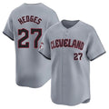 Tlead C.Guardians #27 Austin Hedges Player Gray Road Limited Home Stitched Jerseys
