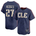 Tlead C.Guardians #27 Austin Hedges Player Navy City Connect Limited Home Stitched Jerseys