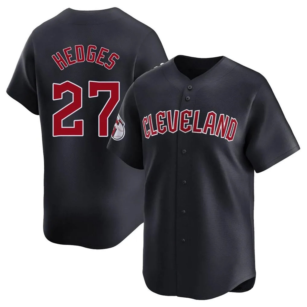Tlead C.Guardians #27 Austin Hedges Player Navy Limited Home Game Stitched Jerseys